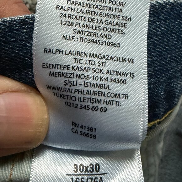 Polo Ralph Lauren The Hampton Relaxed Straight Jean - Sz. 30x30 VERY Good PreOwn - Picture 15 of 15